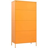 vidaXL Garderobna omara gorčično rumena 90x50x180 cm jeklo | Shoptok.si
