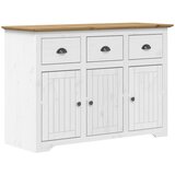  Komoda BODO bijelo-smeđa 115,5 x 44 x 80 cm od masivne borovine | Eponuda.com