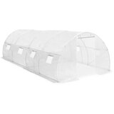 vidaXL Rastlinjak 18 m² 600x300x200 cm - - Bela - 31.05 - 600 x 300 x 200 cm - 2025- | Shoptok.si