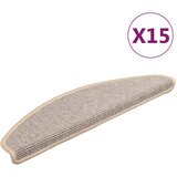 Prostirke za stepenice 15 kom 65x21x4 cm srebrne poluokrugle velike | shoptok.hr