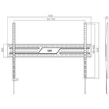 Xstand FIX 43-100 Nosač za TV/VESA 900x600/75kg/3cm od zida