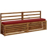  Jastučić za klupu - 1 dio VUGHT 100% poliester Vinska crvena | shoptok.hr