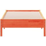 vidaXL Posteljni okvir voščeno rjav 90x200 cm trdna borovina | Shoptok.si