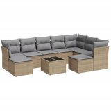  10-dijelni set vrtnih sofa s jastucima bež od poliratana | shoptok.hr