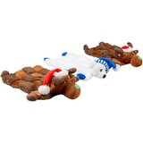 Duvo igračka za pse xmas pliš flat cuddle squeaky, bik Cene