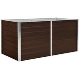 vidaXL Dvignjeno cvetlično korito pocinkano jeklo 160x80x77 cm rjavo, (20618520) Cene