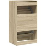 vidaXL omarica za čevlje z 2 predaloma sonoma hrast 60x42x108 cm | Shoptok.si