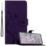 Cadorabo Google PIXEL 6A in klasična temno modra - ovitek v cvetličnem dizajnu z magnetnim zapiranjem, stoječo funkcijo in režami za kartice, (20860331) | Shoptok.si