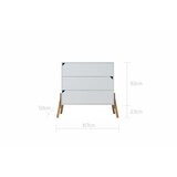 BELLAMY Lotta komoda s 3 ladice, latte | Eponuda.com