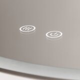  Brilagi-LED ogledalo ALU PRO, LED/18W/230V, pr.60 cm, IP44 — sa prigušiva za regulaciju intenziteta svetla, grejanjem protiv zamagljivanja i pozadinskim LED-osvetljenjem, polirani hrom | Eponuda.com