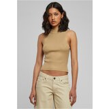 Urban Classics Women's turtleneck with short rib knit union beige | shoptok.hr