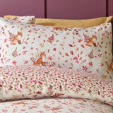 Catherine Lansfield Oranžna/bež podaljšana posteljnina za zakonsko posteljo 230x220 cm Woodland Fox – | Shoptok.si