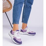 Gemre Purple women's sneakers with a gold insert Ezela | Shoptok.si