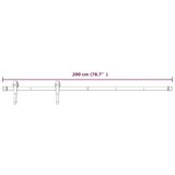  Drsna vrata s kompletom vodil 90x210 cm trdna borovina, (20804501) | Shoptok.si