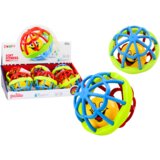 Lean Toys Senzorična žoga za dojenčke z ropotuljico (0+) | Shoptok.si