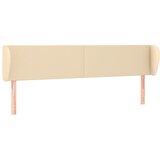Maison Chic vzglavna omarica - nočna omarica - posteljna omarica z ušesi krem 183x23x78/88 cm blago, (21709677) | Shoptok.si