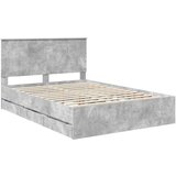  Konstrukcija postelje s predalom Betonsko siva 135 x 190 cm, (5000121315) | Shoptok.si