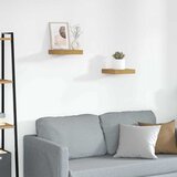  Polica na zidu 2 pcs Bež 23 x 23,5 x 4 cm Konstruirano drvo | shoptok.hr
