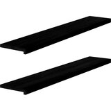  Prozorske klupice 2 kom tamnosmeđe 140x25x2 cm masivne hrast | shoptok.hr