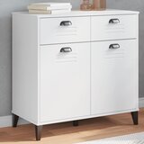The Living Store Komoda VIKEN bela 80x40x80 cm inženirski les - Komoda, (21835629) | Shoptok.si
