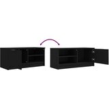 TV ormarić crni 80 x 35 x 36,5 cm od konstruiranog drva | shoptok.hr