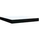  LED okvir za krevet s madracem Crna 180 x 200 cm Tkanina - Crna 180 x 200 cm Dizajn s rombovima | shoptok.hr