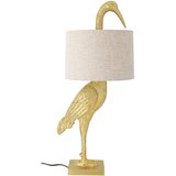 Bloomingville Stolna lampa u zlatnoj boji s tekstilnim sjenilom (visina 73 cm) Heron – Cijene