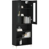  Visoka komoda crni 69 5x34x180 cm konstruirano drvo | shoptok.hr
