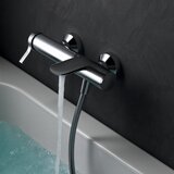 Ideal Standard Stenska armatura za kad v sijajno srebrni barvi Melange – | Shoptok.si