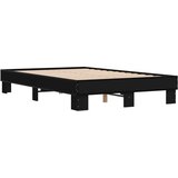  Okvir kreveta crni 120 x 200 cm od konstruiranog drvo i metal | shoptok.hr