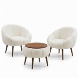 Atelier Del Sofa fotelje i klub stočić lida wellsoft white Cene