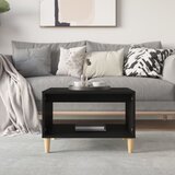  Stolić za kavu crni 60x50x40 cm od konstruiranog drva | shoptok.hr
