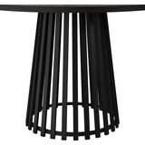 Bessagi Home Jedilna Miza Pela, Siva, Črna, Ø 110cm | Shoptok.si