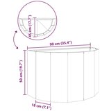 vidaXL Sadilica Rđa 90 x 45 x 50 cm Čelik otporan na vremenske uvjete | shoptok.hr