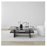 Hanah home sto za dnevnu sobu saga rectangle black fume | ePonuda.com