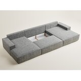 Maison de Rêve Siva sklopiva/s prostorom za odlaganje kutna garnitura od šenila (u obliku slova "U") Kyoto – | shoptok.hr