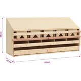 Gnijezdo za nesilice s 5 odjeljaka 117x33x38cm masivna borovina | shoptok.hr