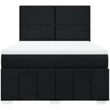  Krevet s oprugama i madracem crni 140 x 190 cm od tkanine | shoptok.hr