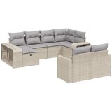 Maison Chic Seti vrtnega pohištva - Vrtna garnitura - Vrtni pohištvo set 10-delna z blazinami bež poli ratan, (21819036) | Shoptok.si