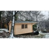 Male kuće Drvena vrtna kuća MARI A 380 × 320 cm sa šindrom | shoptok.hr