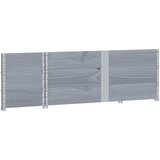  Okviri za palete 3 kom sivi 150x50 cm od masivne borovine | shoptok.hr