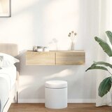 vidaXL Stenska polica s predali sonoma hrast 80x33x17 cm inž. les Cene