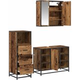  Set namještaja za kupaonicu 3 kom. Staro drvo 80 x 33 x 60 cm | shoptok.hr