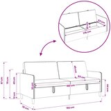 SOFA s pohranom Tamnozelena 192 x 78 x 87 cm Poliester | shoptok.hr