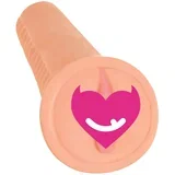 Emily Dual Density BioSkin Vibrating Pussy Pubic Bone Stroker Vanilla