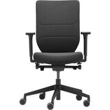 TrendOffice Pisarniški vrtljivi stol TO-SYNC COMFORT PRO oblazinjeno naslonjalo za hrbet, s kolesi, črne barve Cene