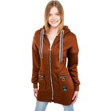 Glano Women's Extended Sweatshirt - Brown Cijene