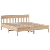 vidaXL Posteljni okvir brez vzmetnice 180x200 cm trdna borovina | Shoptok.si