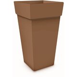 BLUMAX visoka kvadratna posuda za biljke Melrose (Vanjska dimenzija (D x Š x V): 40 x 40 x 50 cm, Plastika, Smeđe boje) Cijene