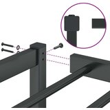 Metalni Kovinski posteljni okvir črn 100x190 cm | Shoptok.si